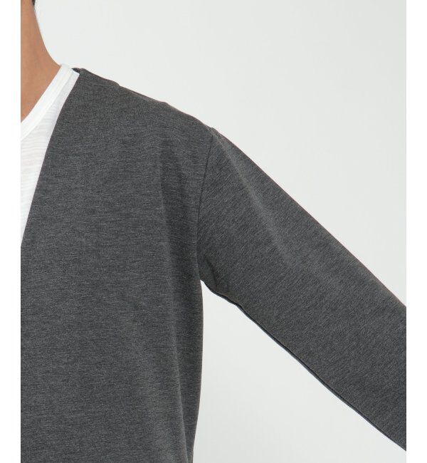 IKKA LOUNGE「カットプリントボタンレスカーディガン」|Tシャツ・カットソー|