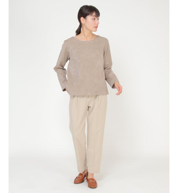 IKKA LOUNGE「ベロアダンボールプルオーバー」|Tシャツ・カットソー|