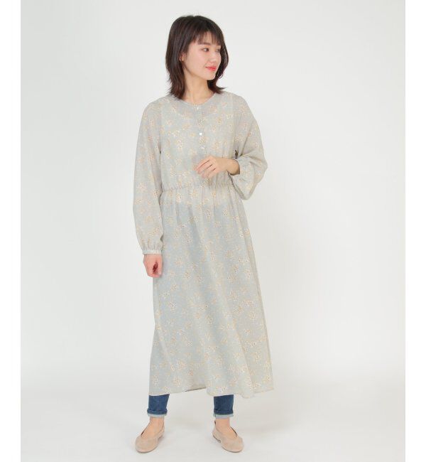 ikka「小花柄プリントワンピース」|ワンピース|