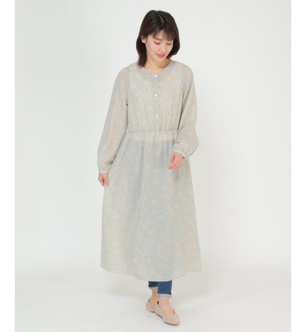 ikka「小花柄プリントワンピース」|ワンピース|