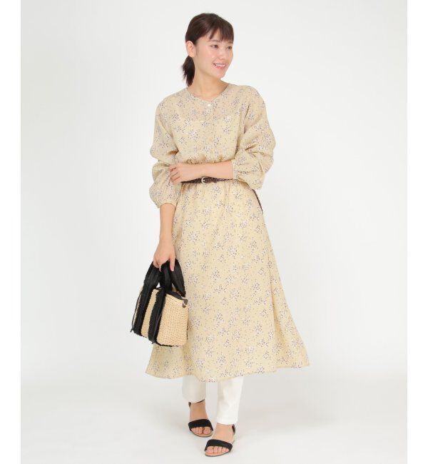 ikka「小花柄プリントワンピース」|ワンピース|