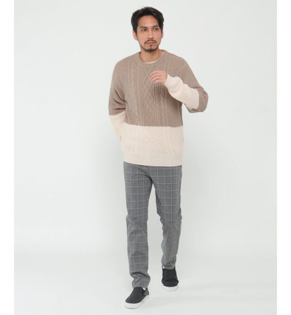 ikka「バイカラーニットアンサンブル」|ニット・セーター|