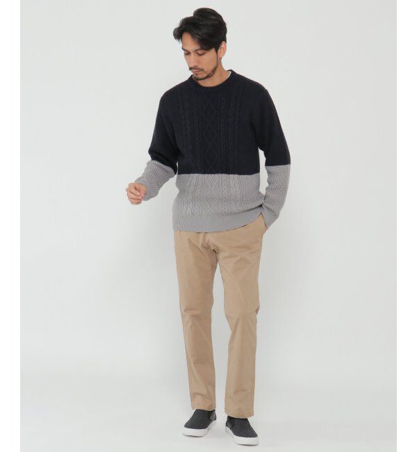 ikka「バイカラーニットアンサンブル」|ニット・セーター|