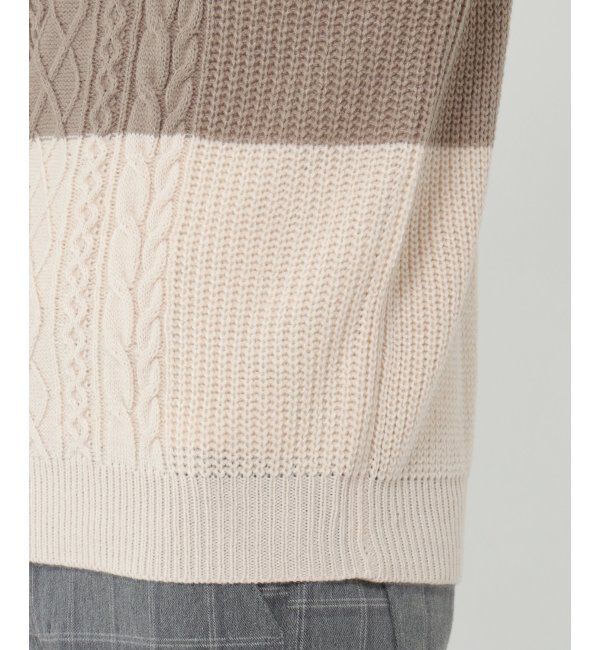 ikka「バイカラーニットアンサンブル」|ニット・セーター|