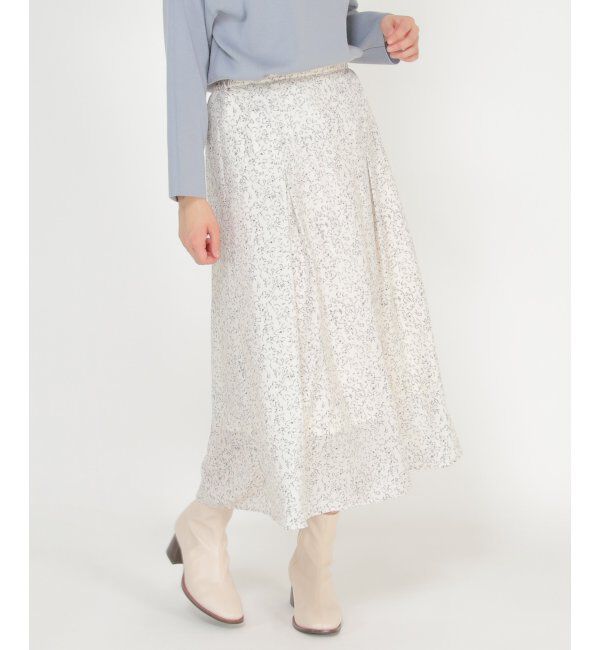 ikka「プリントタックスカート」|スカート|