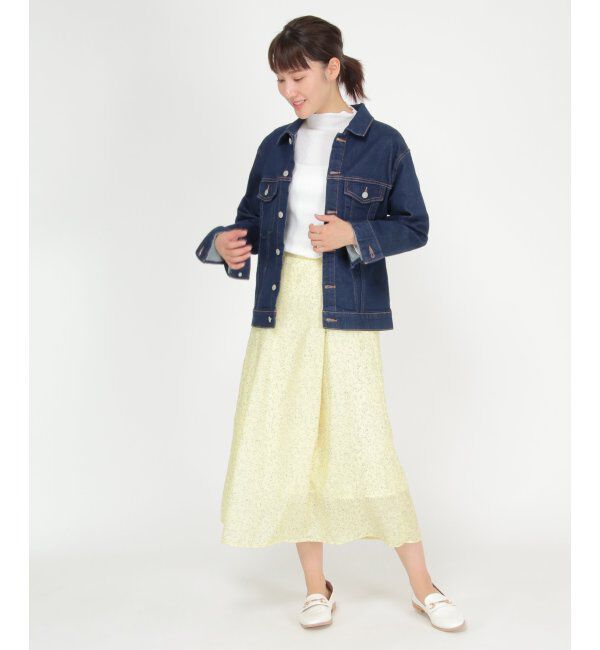 ikka「プリントタックスカート」|スカート|