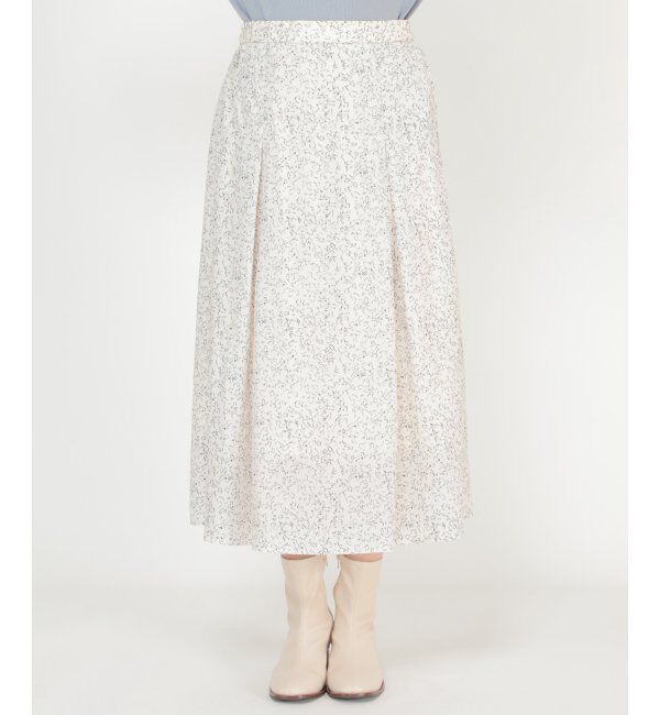 ikka「プリントタックスカート」|スカート|