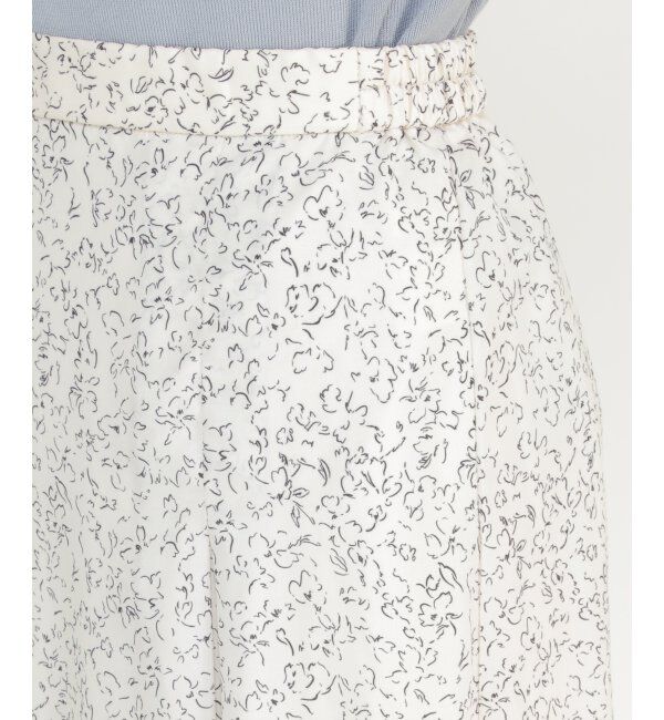 ikka「プリントタックスカート」|スカート|