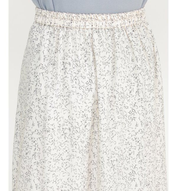 ikka「プリントタックスカート」|スカート|