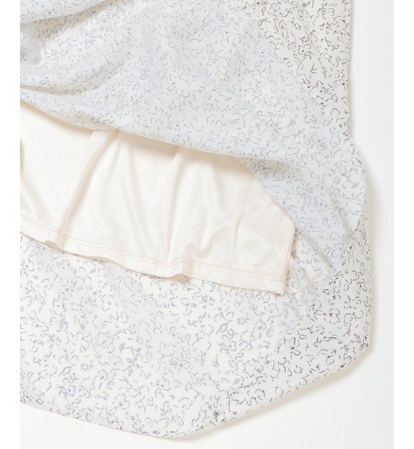 ikka「プリントタックスカート」|スカート|