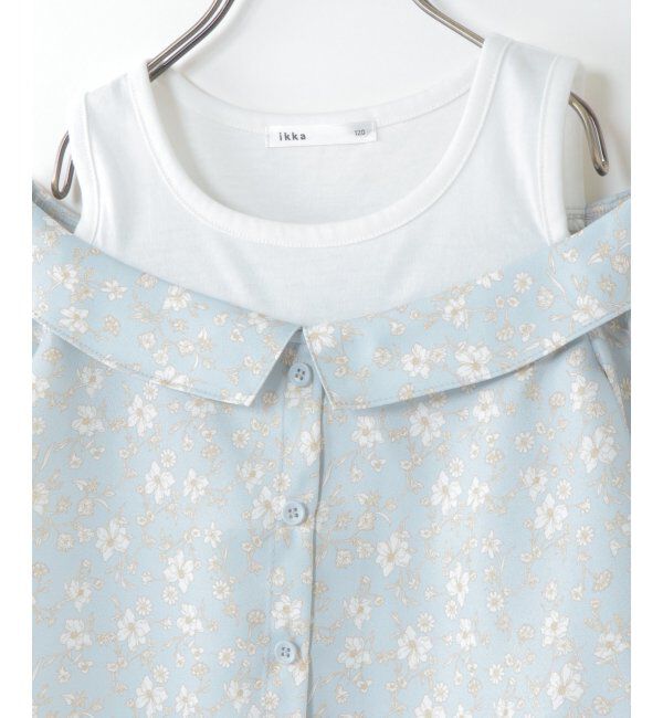 ikka kids「【キッズ】肩開きレイヤードブラウス（100~160cm）」|シャツ・ブラウス|