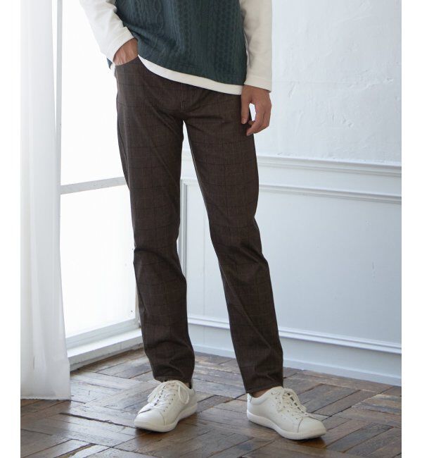 ikka「EASYSTRETCH イージーストレッチ チェック5P」|その他|