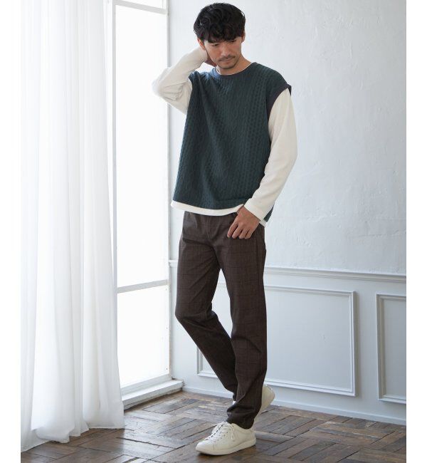 ikka「EASYSTRETCH イージーストレッチ チェック5P」|その他|