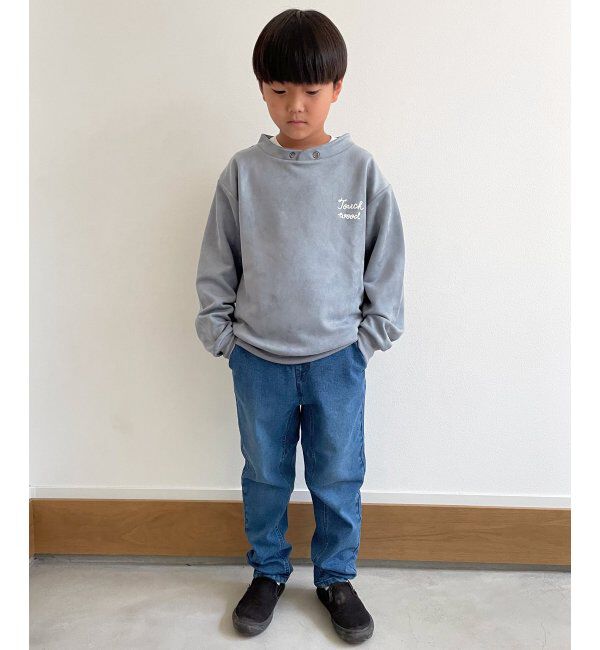 ikka kids「【親子おそろい】フェイクスウェードルーイカラープルオーバー（120~160cm）」|Tシャツ・カットソー|