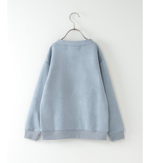 ikka kids「【親子おそろい】フェイクスウェードルーイカラープルオーバー（120~160cm）」|Tシャツ・カットソー|