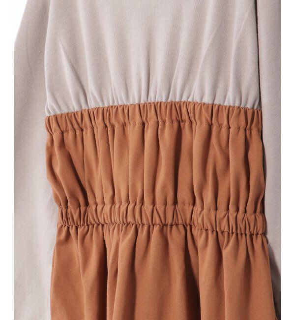 ikka kids「サイドプリーツドッキングワンピース（120~160cm）」|スカート|