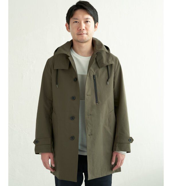 IKKA LOUNGE「撥水フードステンカラーコート」|その他|