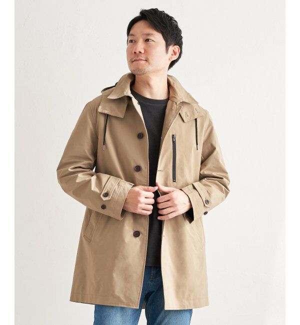 IKKA LOUNGE「撥水フードステンカラーコート」|その他|