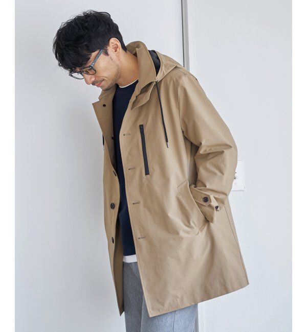 IKKA LOUNGE「撥水フードステンカラーコート」|その他|