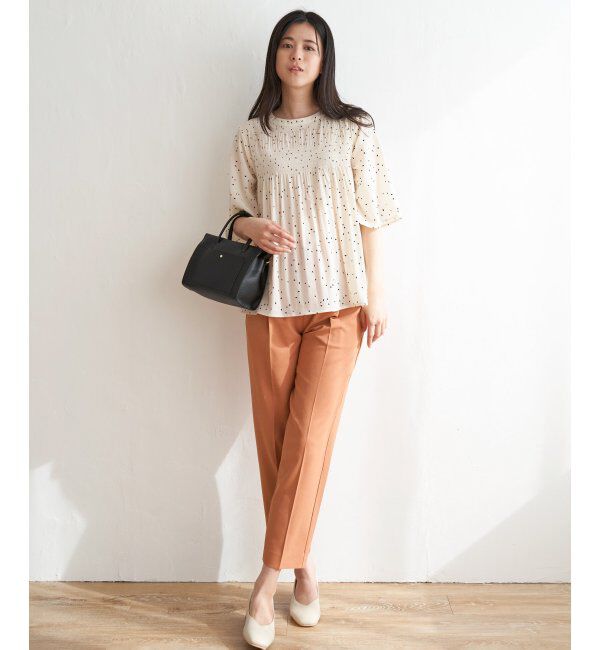 ikka「リネンライクテーパードパンツ」|その他|