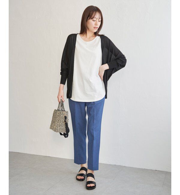 ikka「リネンライクテーパードパンツ」|その他|