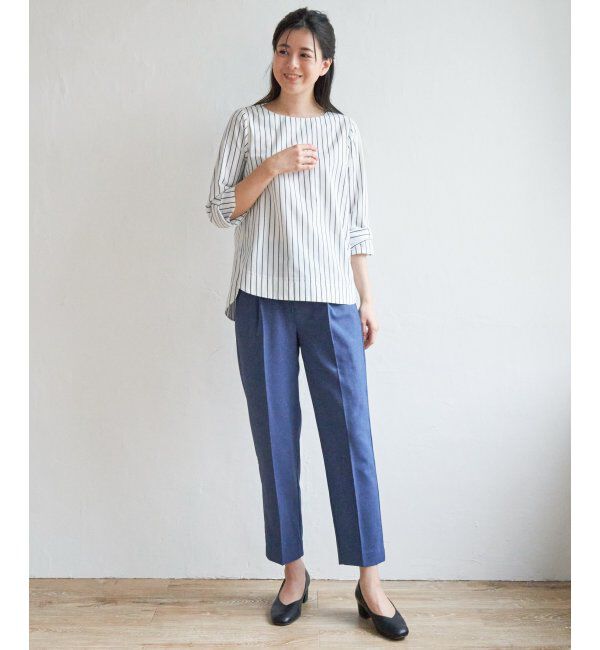 ikka「リネンライクテーパードパンツ」|その他|