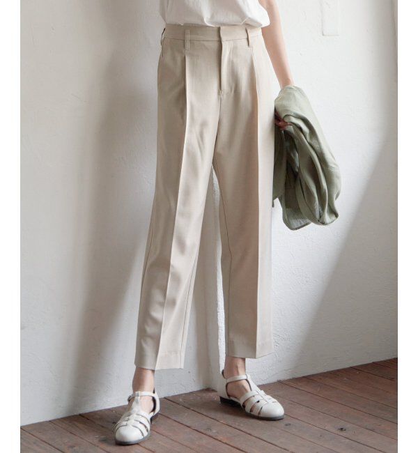 ikka「リネンライクテーパードパンツ」|その他|