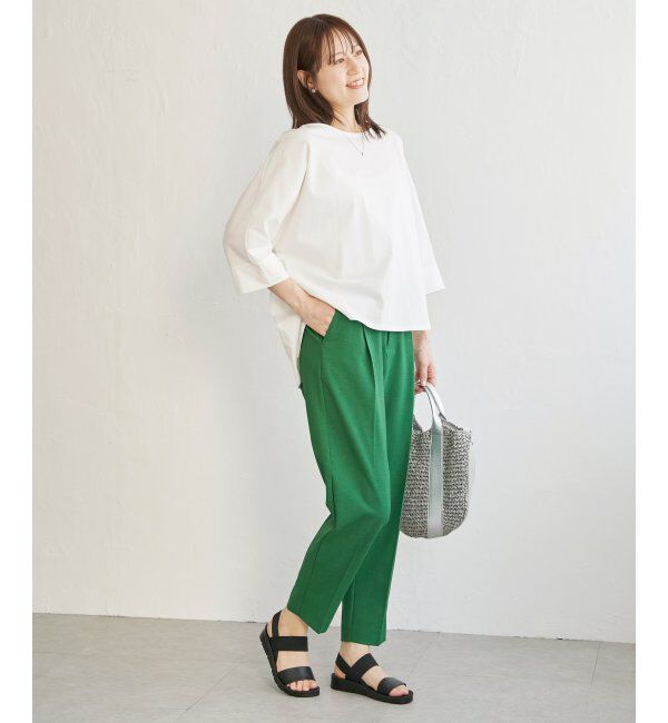 ikka「リネンライクテーパードパンツ」|その他|