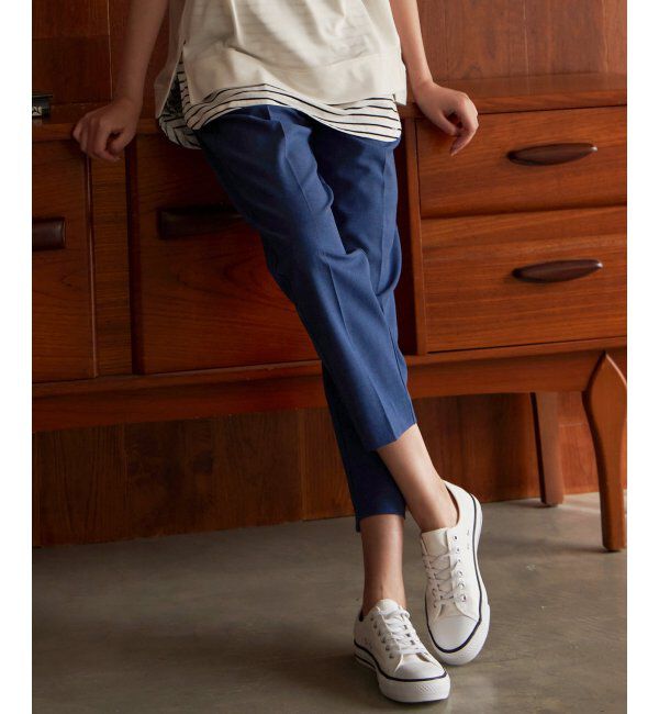 ikka「リネンライクテーパードパンツ」|その他|