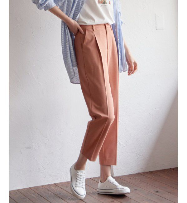 ikka「リネンライクテーパードパンツ」|その他|