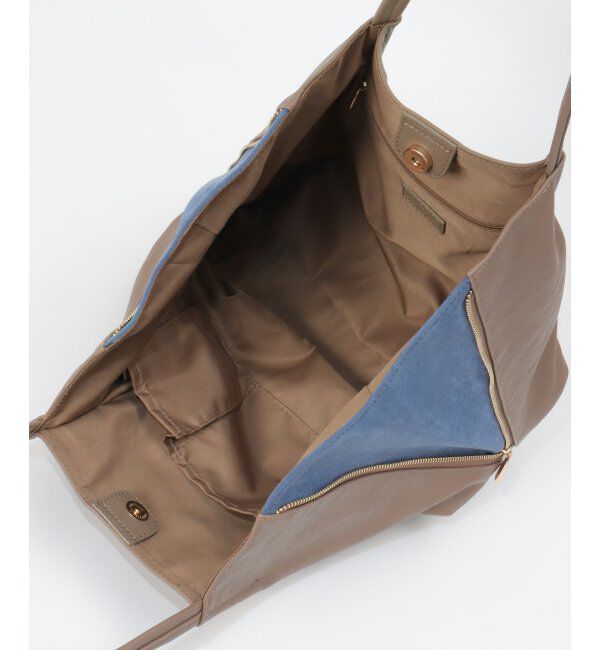 ikka「バイカラーサイド切り替えトートバッグ」|その他|