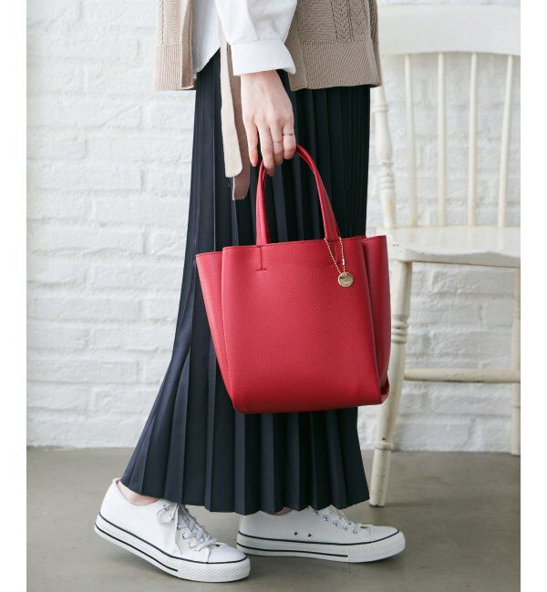 ikka「【雑誌InRed11月号掲載】GOKU楽PU三層ミニトートバッグ【軽量】」|その他|