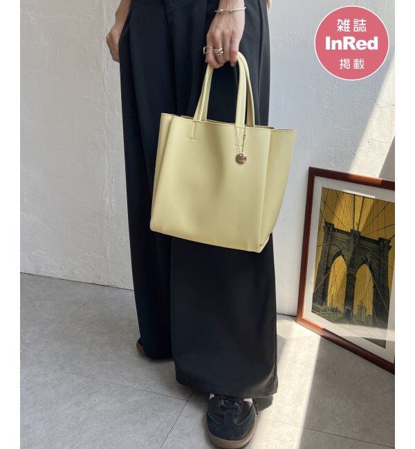 ikka「【雑誌InRed11月号掲載】GOKU楽PU三層ミニトートバッグ【軽量】」|その他|イエロー