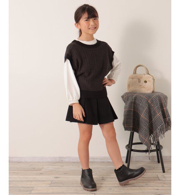 ikka kids「【2点セット／親子おそろい】3WAYニットベストセット（120~160cm）」|その他|