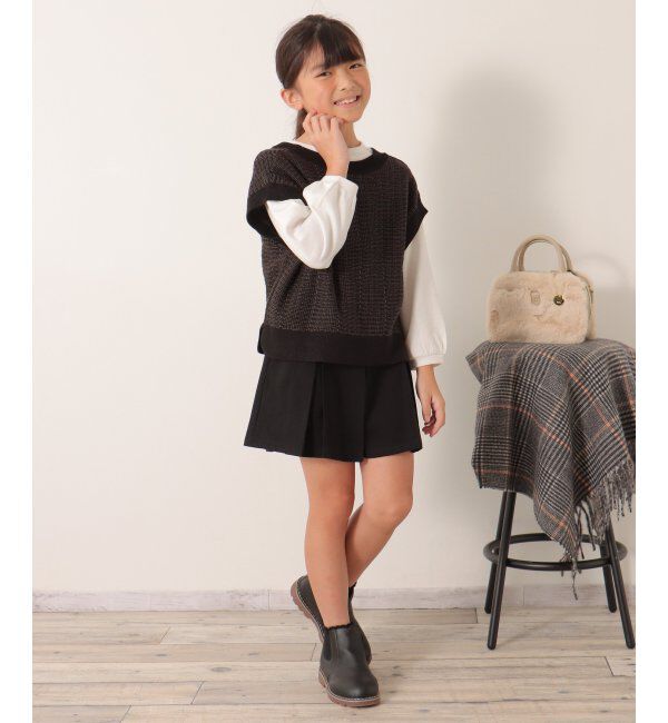 ikka kids「【2点セット／親子おそろい】3WAYニットベストセット（120~160cm）」|その他|