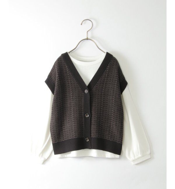 ikka kids「【2点セット／親子おそろい】3WAYニットベストセット（120~160cm）」|その他|