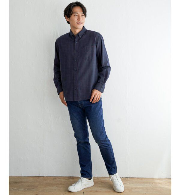 ikka「イージーケアフランネルチェックシャツ」|シャツ・ブラウス|