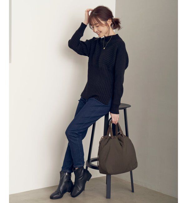 ikka「7Gワイドリブ切り替えプルオーバー」|プルオーバー|