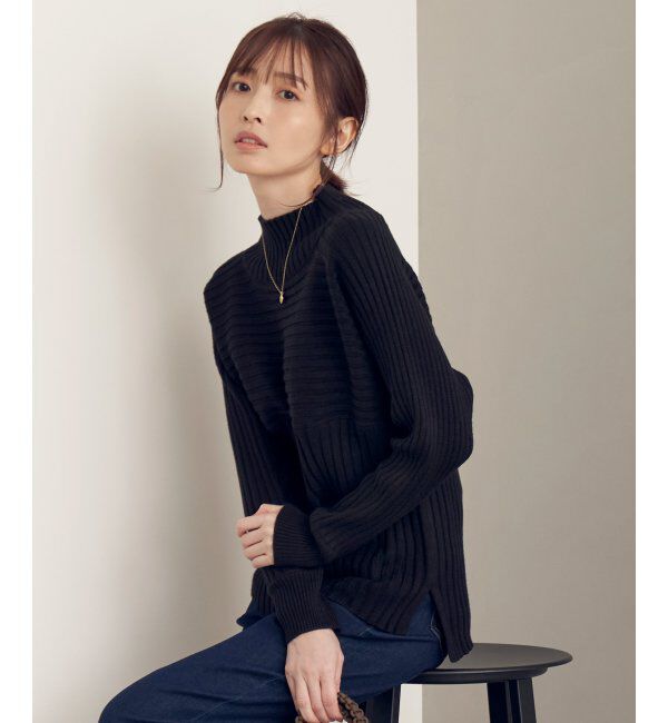 ikka「7Gワイドリブ切り替えプルオーバー」|プルオーバー|