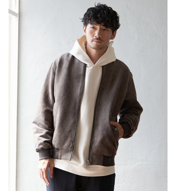 ikka「フェイクレザーブルゾン」|ブルゾン・スタジャン|