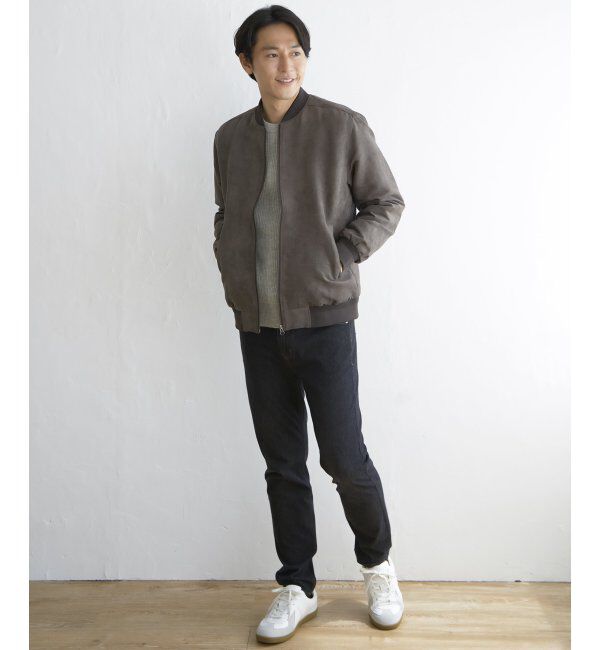 ikka「フェイクレザーブルゾン」|ブルゾン・スタジャン|