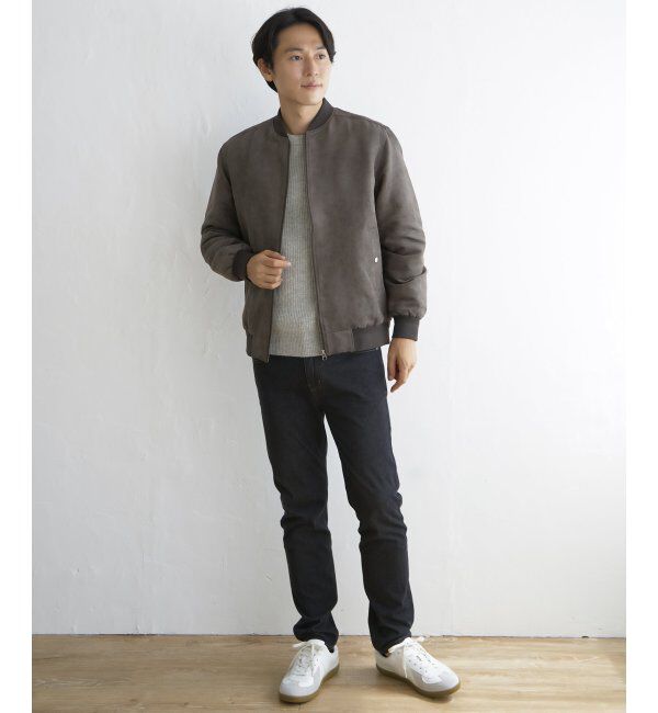 ikka「フェイクレザーブルゾン」|ブルゾン・スタジャン|