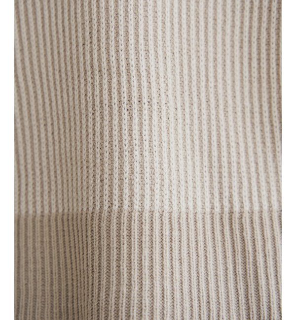 ikka「ストライプ柄ニットプルオーバー」|プルオーバー|