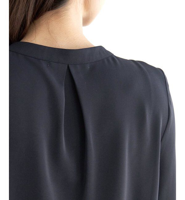 IKKA LOUNGE「ドレープタイブラウス」|シャツ・ブラウス|