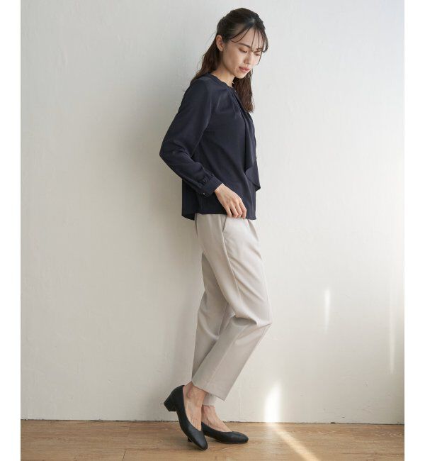 IKKA LOUNGE「ドレープタイブラウス」|シャツ・ブラウス|