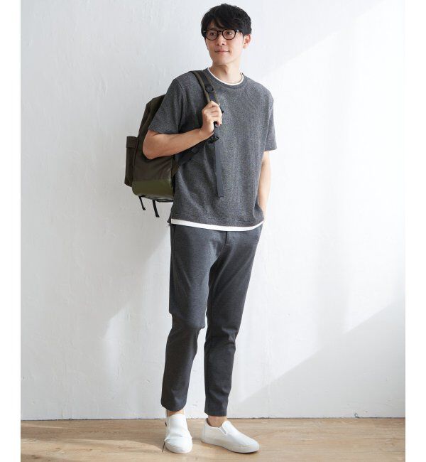 ikka「メランジワッフルフェイクT」|Tシャツ・カットソー|