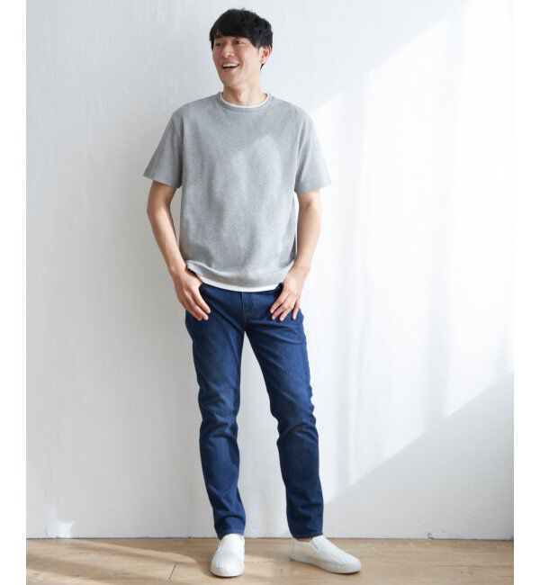 ikka「メランジワッフルフェイクT」|Tシャツ・カットソー|