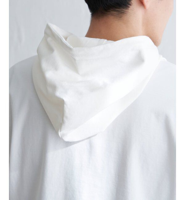 ikka「【接触冷感／抗菌防臭】GOKU楽セイケツ5分袖パーカー」|Tシャツ・カットソー|