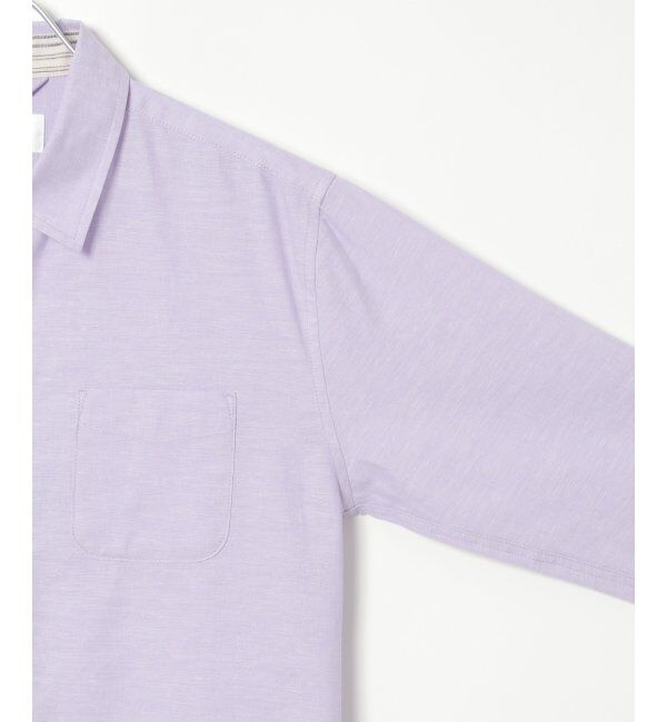 ikka「【吸水速乾】7分袖イージーケアリネン無地シャツ」|シャツ・ブラウス|