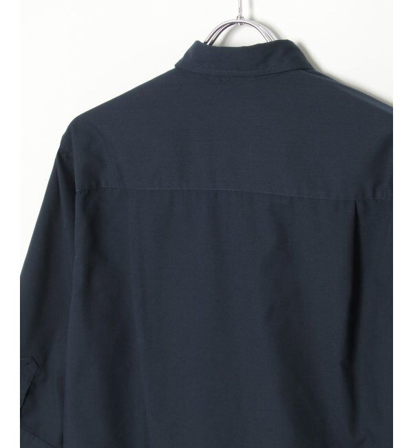 ikka「7分袖オックス裾切り替えシャツ」|シャツ・ブラウス|